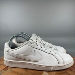 Nike Court Royale Low Top White Leather Sneakers Shoes Women US 8.5 EUR 40